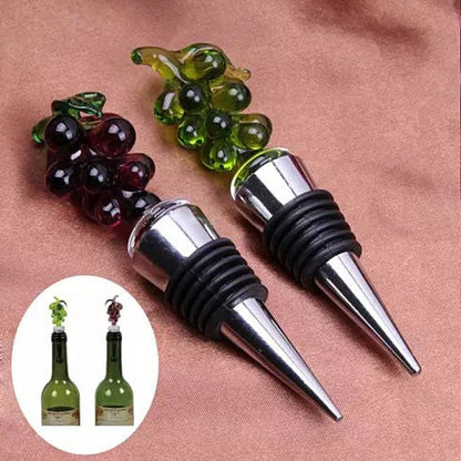 Hearty Wines Pair Of Wine Stoppers For Wine Lovers by VistaShops