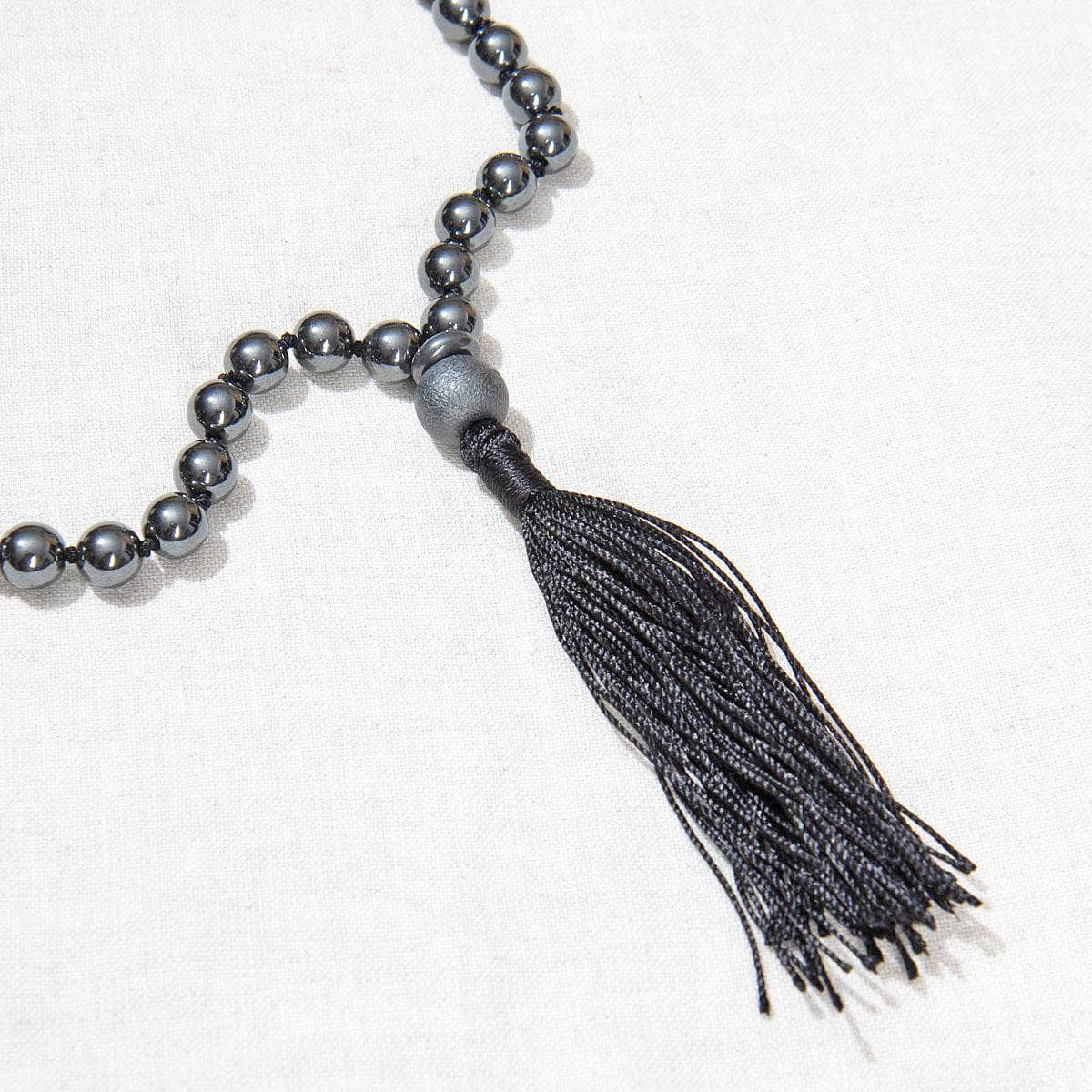 Hematite Mala - High-Energy Gemstones by Tiny Rituals