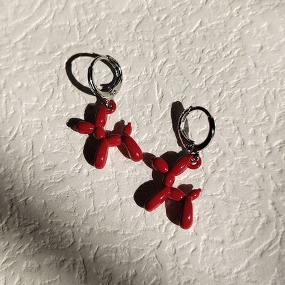 Mini Balloon Dog Earrings by White Market