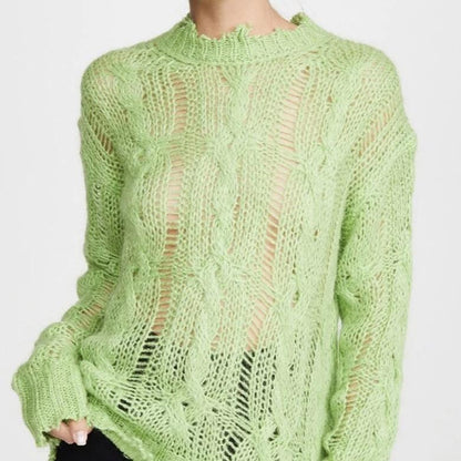 Distressed Neon Sweater by White Market