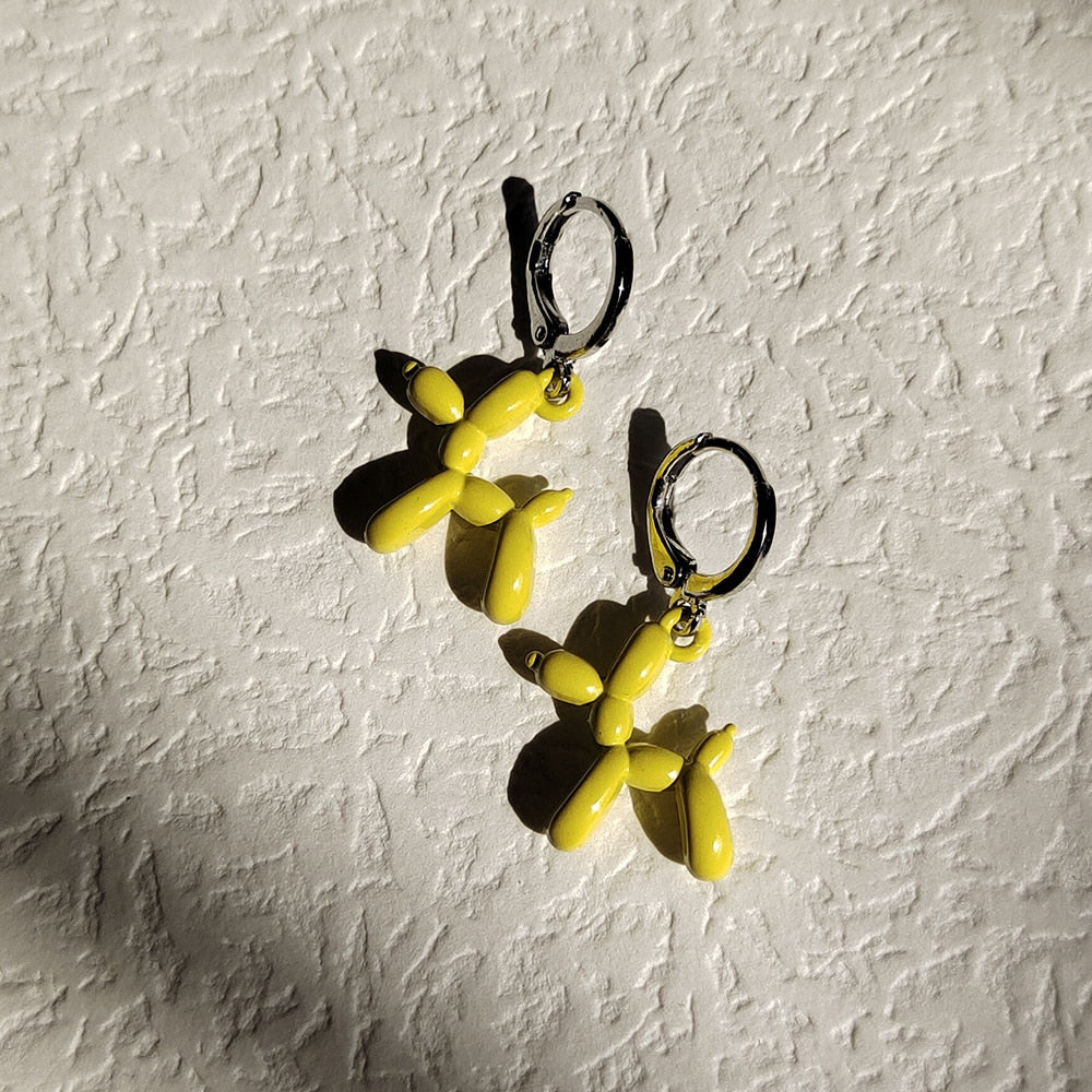 Mini Balloon Dog Earrings by White Market