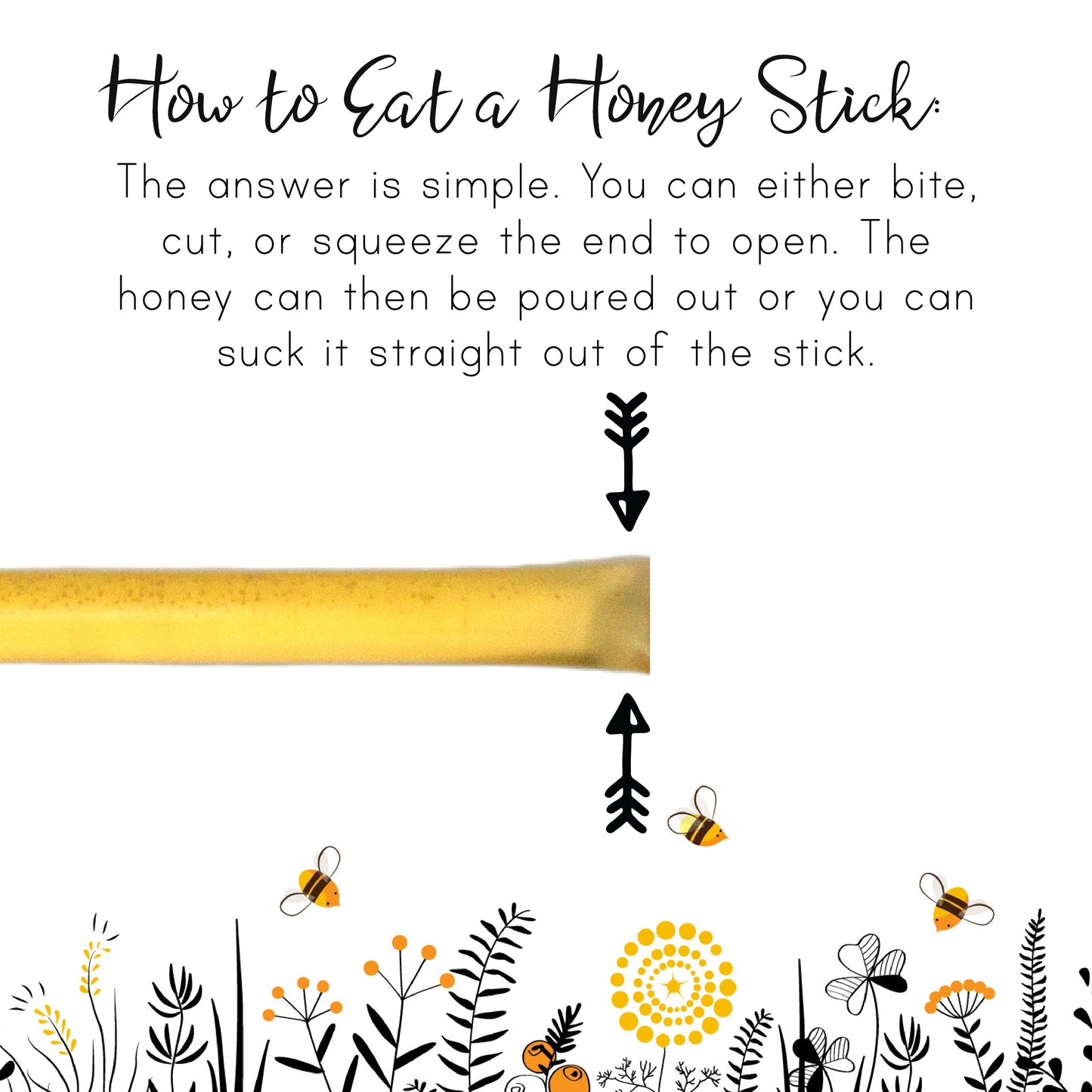 Honey Sticks Table Favors - Pack of 50 by Sister Bees