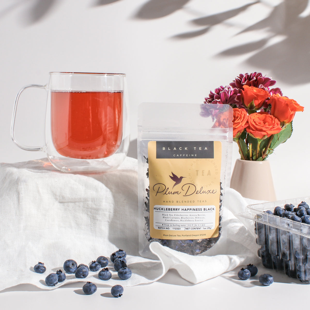 Huckleberry Happiness Black Tea by Plum Deluxe Tea