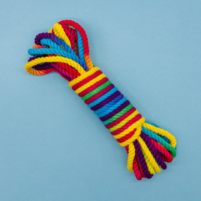 Funfetti Rainbow Bondage Rope by Emojibator