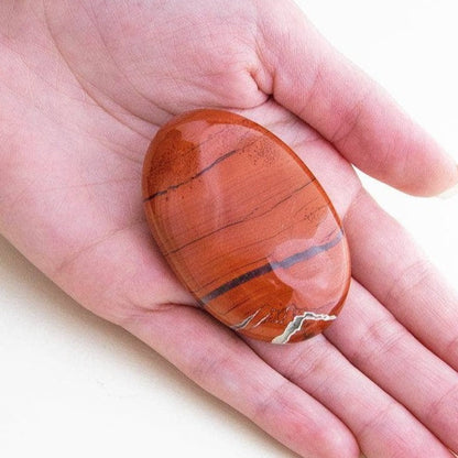 Red Jasper Palm Stone by Tiny Rituals