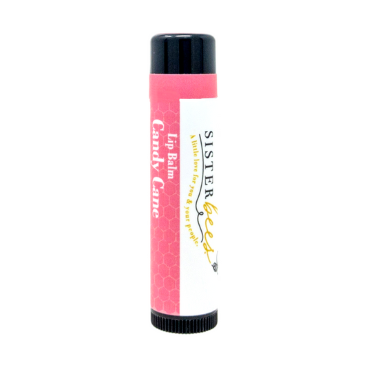 Candy Cane All Natural Beeswax Lip Balm by Sister Bees
