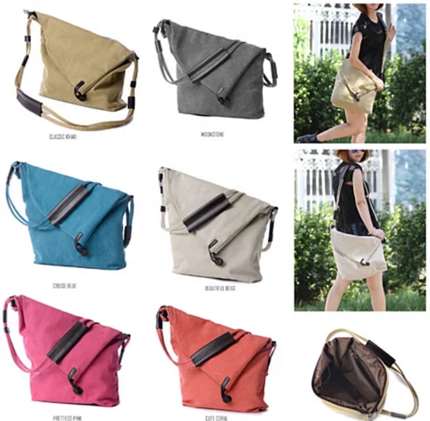 LEISURELY Foldover Crossbody Bag In 6 Colors by VistaShops