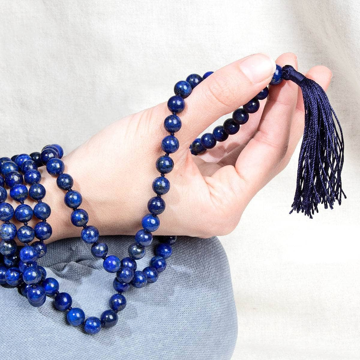 Lapis Lazuli Mala - High-Energy Gemstones by Tiny Rituals