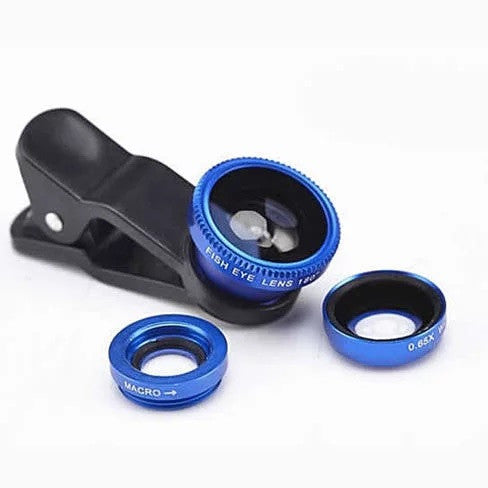 3-in-1 Universal Clip on Smartphone Camera Lens - 6 Colors by VistaShops