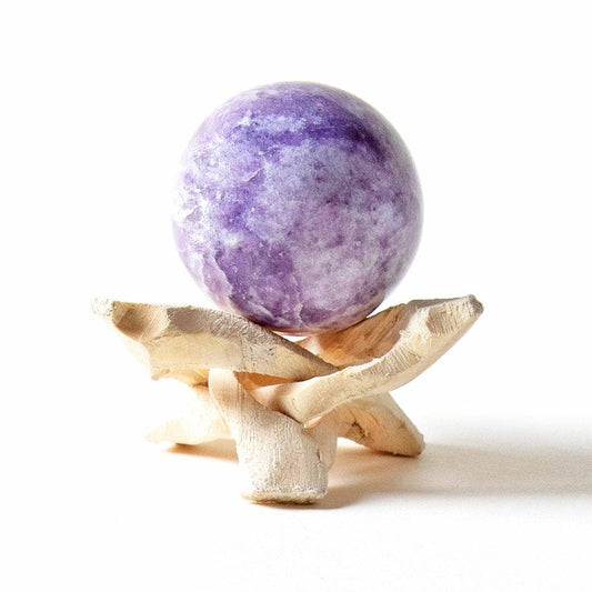 Lepidolite Sphere with Tripod by Tiny Rituals