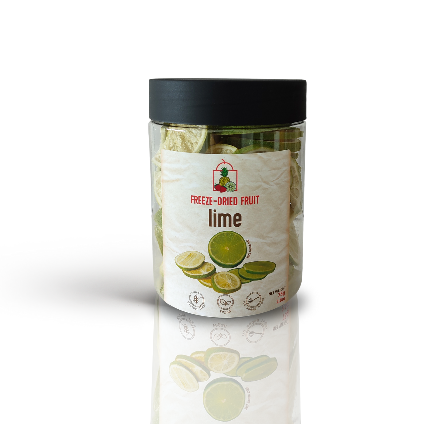 Freeze Dried Sliced Lime by The Rotten Fruit Box