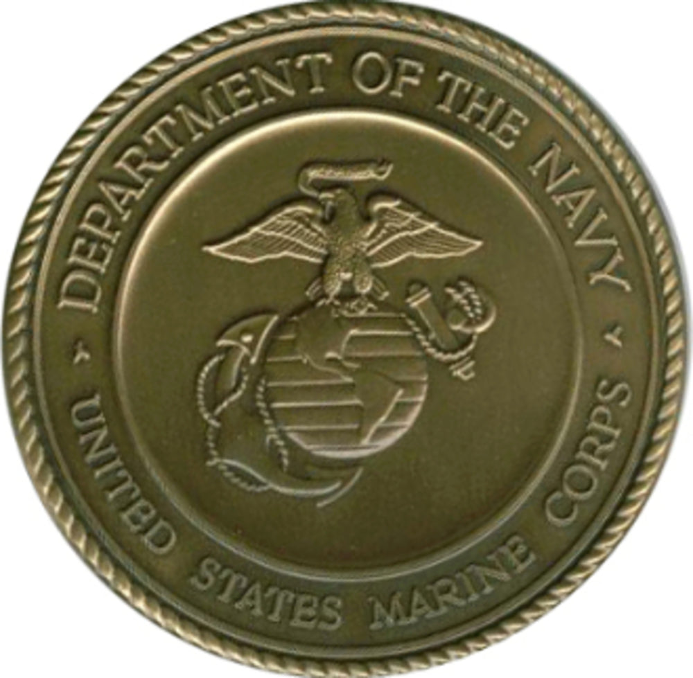 Marine Corps Brass service medallion by The Military Gift Store