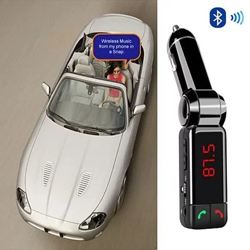 NEW Car FM Music Broadcaster with Bluetooth and Car Charger by VistaShops