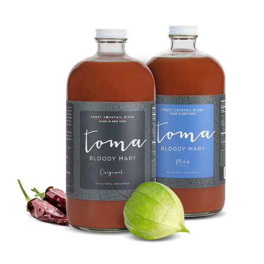 Toma Bloody Mary Original/Mild (32oz) 2-PACK Variety by Toma Bloody Mary Mixers