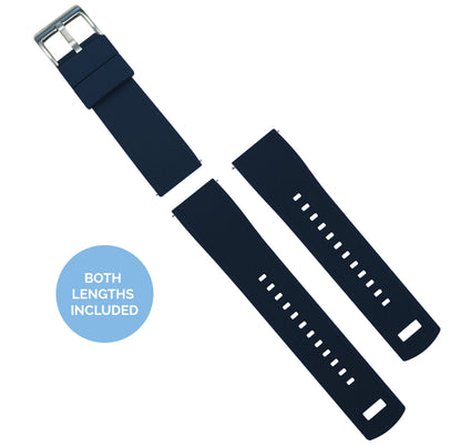 Samsung Galaxy Watch4 | Elite Silicone | Navy Blue by Barton Watch Bands