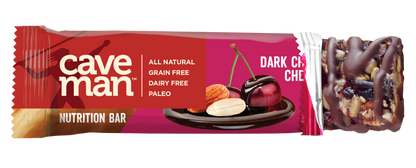 Dark Chocolate Cherry Nut Nutrition Bars by Caveman Foods