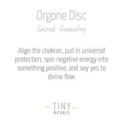 Gemstone Orgone Disc by Tiny Rituals