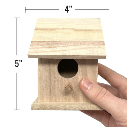 PIXISS Wooden Birdhouses Set of 6 by Pixiss