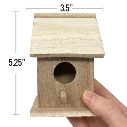 PIXISS Wooden Birdhouses Set of 6 by Pixiss