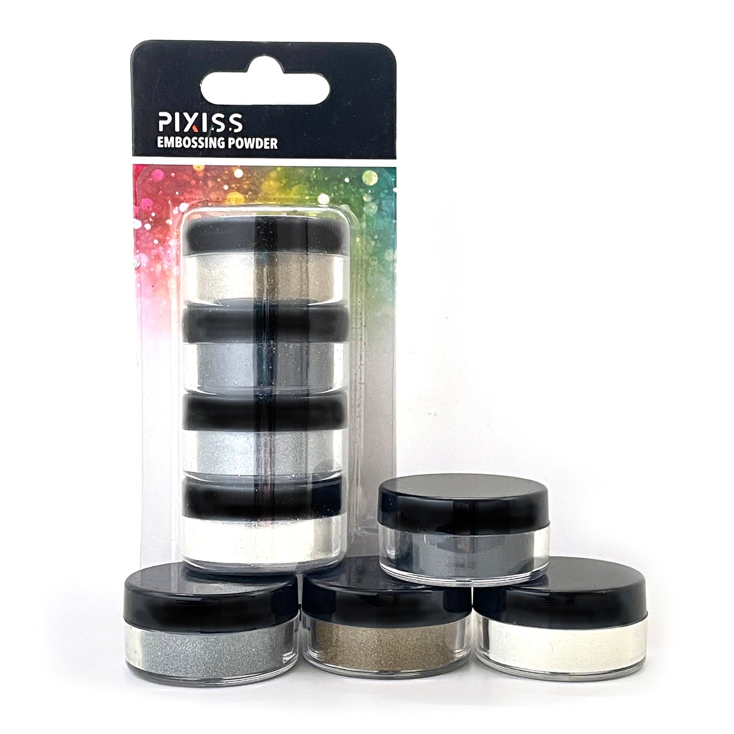 PIXISS Embossing Powders Set of 4 Colors by Pixiss