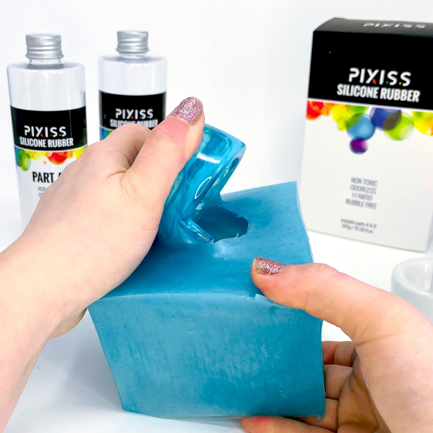 PIXISS Liquid Silicone Rubber For Mold Making - 21.16 oz. Kit by Pixiss