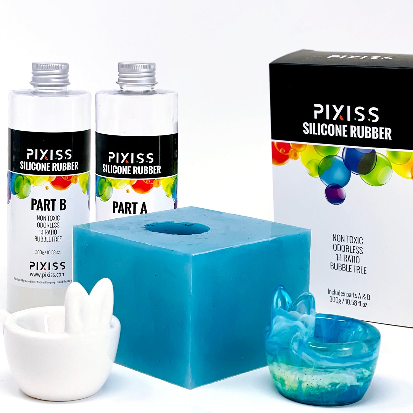 PIXISS Liquid Silicone Rubber For Mold Making - 21.16 oz. Kit by Pixiss