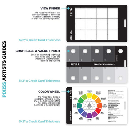 PIXISS Proportional Divider Drawing Tool & Drawing Guides Bundle by Pixiss