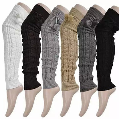 POMPOM LOVE Adorable Knee High Socks by VistaShops