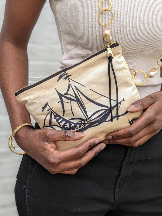 Sailing to Egypt Clutch Purse by Ash & Rose