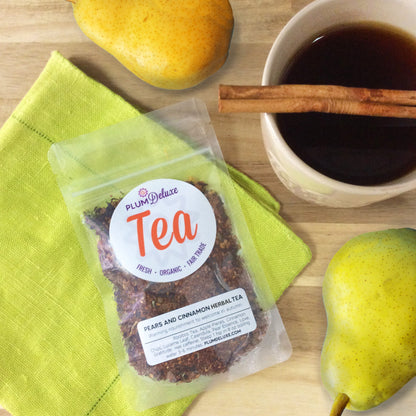 Pears and Cinnamon Herbal Tea by Plum Deluxe Tea