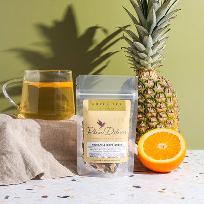 Pineapple Oops Green Tea (Citrus-Pineapple) by Plum Deluxe Tea