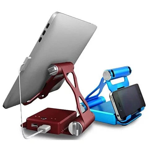 Podium Style Stand With Extended Battery Up To 200% For iPad, iPhone And Other Smart Gadgets by VistaShops