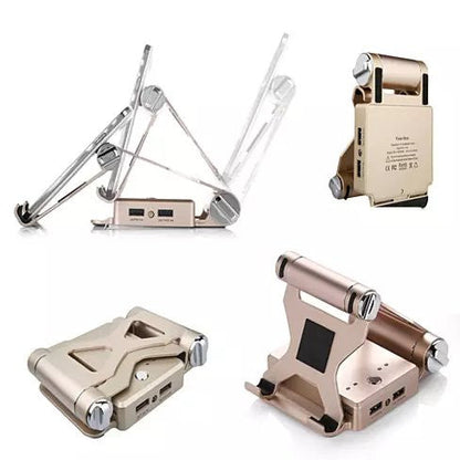 Podium Style Stand With Extended Battery Up To 200% For iPad, iPhone And Other Smart Gadgets by VistaShops