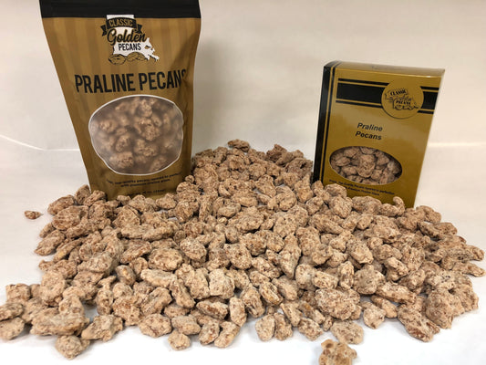 Praline Covered Pecans by Classic Golden Pecans