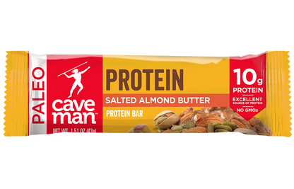 Salted Almond Butter Protein Bars by Caveman Foods