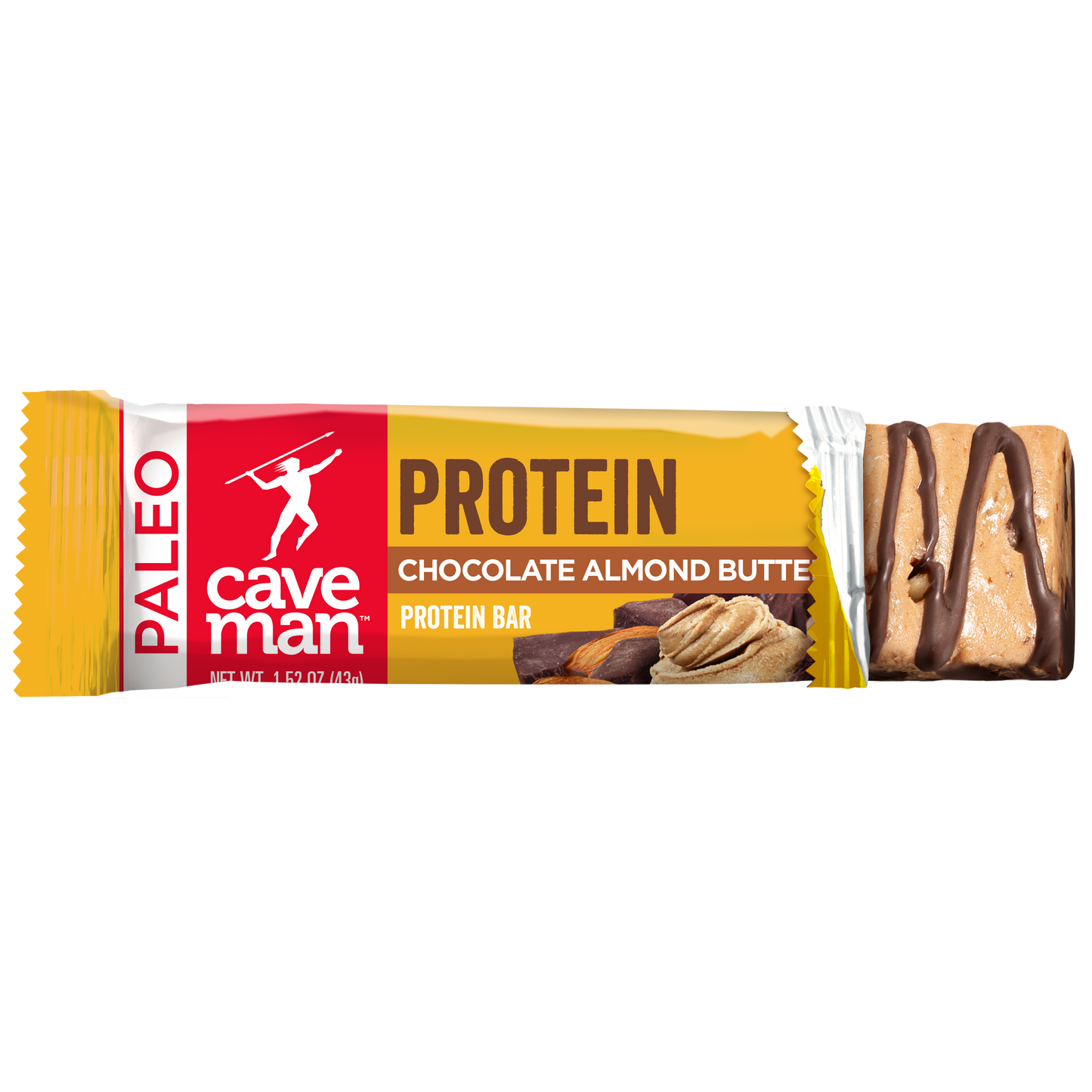 Chocolate Almond Butter Protein Bars by Caveman Foods