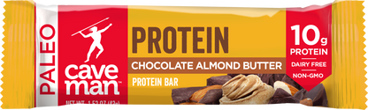 Chocolate Almond Butter Protein Bars by Caveman Foods