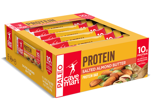 Salted Almond Butter Protein Bars by Caveman Foods