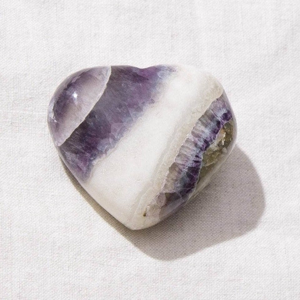 Purple Rainbow Fluorite Heart by Tiny Rituals