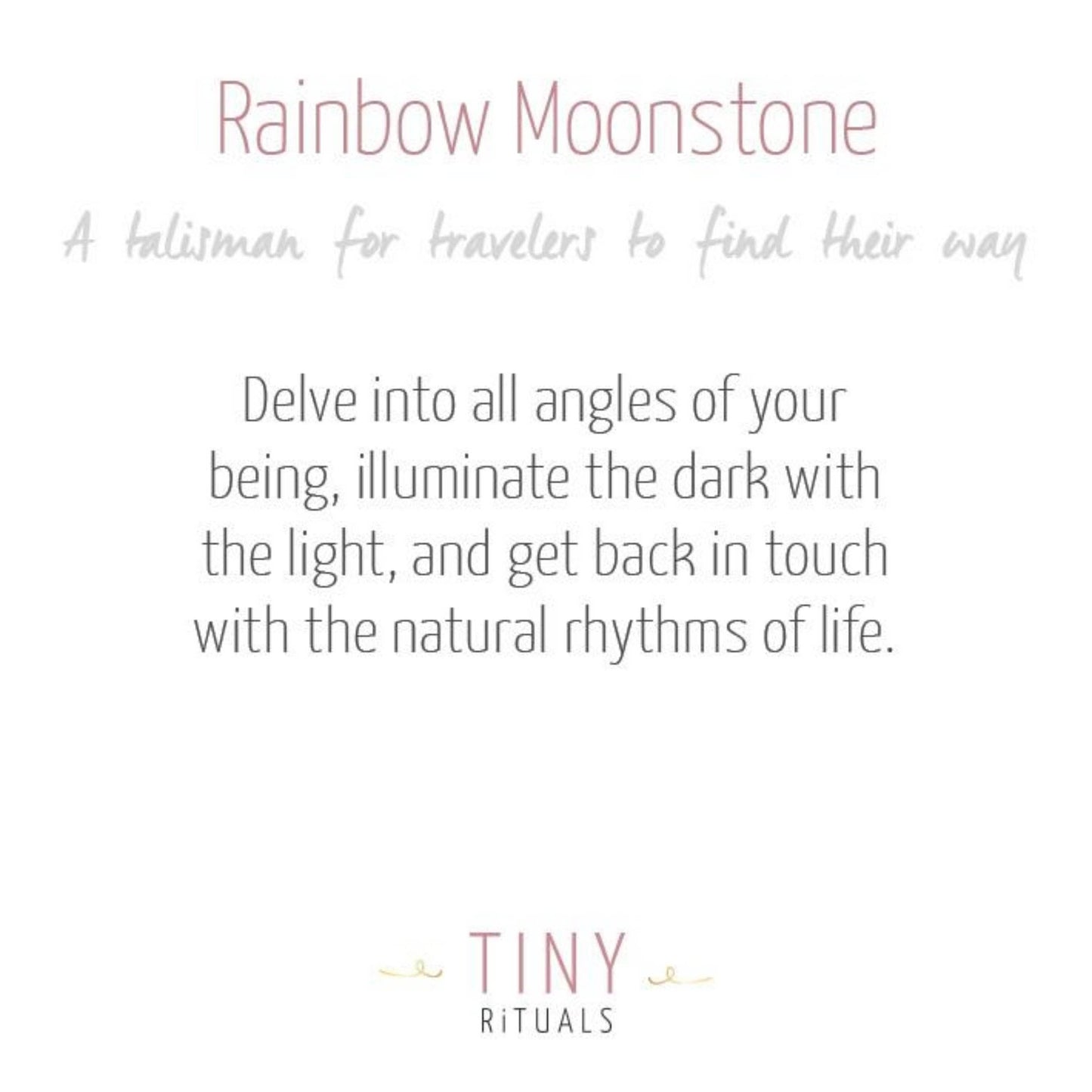 Rainbow Moonstone Pyramid by Tiny Rituals