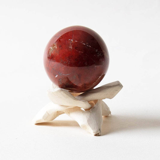 Red Jasper Sphere with Tripod by Tiny Rituals