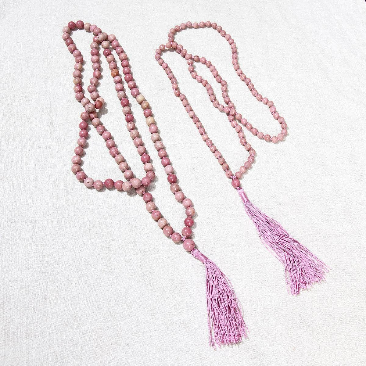 Rhodonite Mala - High-Energy Gemstones by Tiny Rituals