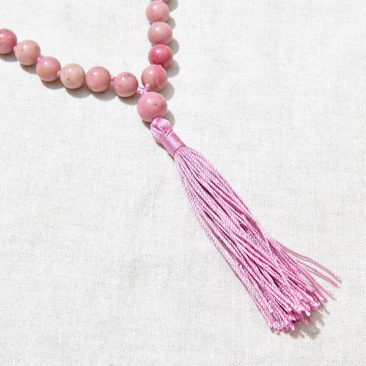 Rhodonite Mala - High-Energy Gemstones by Tiny Rituals