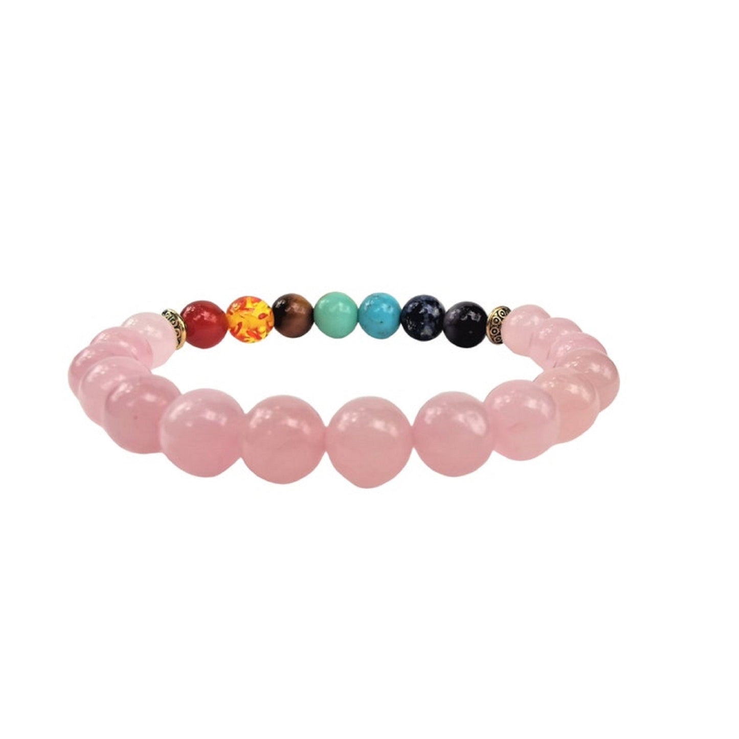 Rose Quartz Chakra Healing and Self Love Bracelet by OMSutra