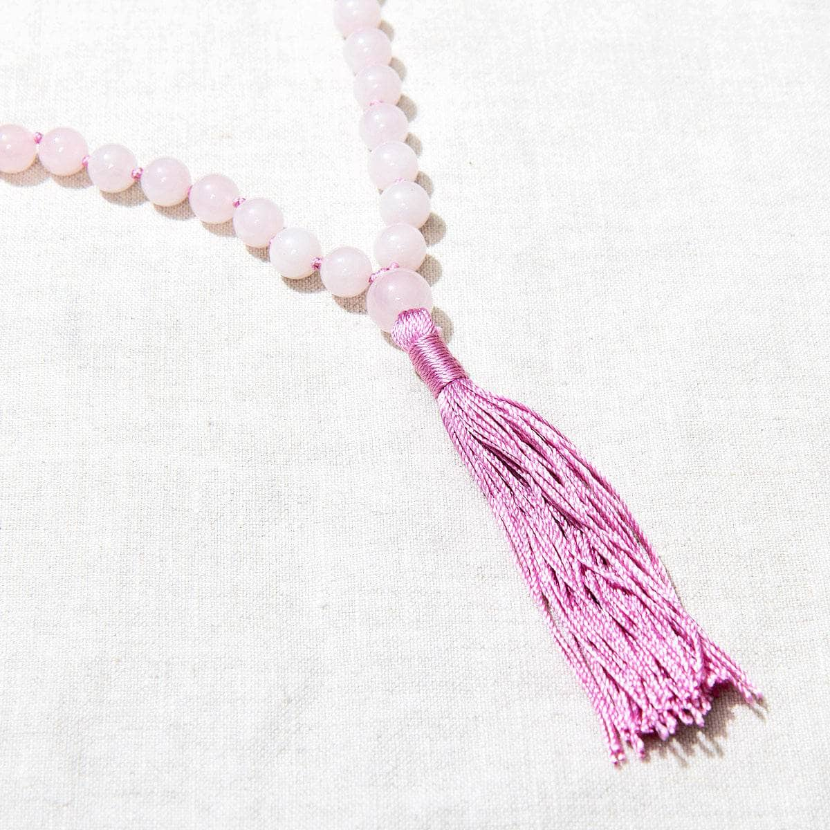 Rose Quartz Mala - High-Energy Gemstones by Tiny Rituals