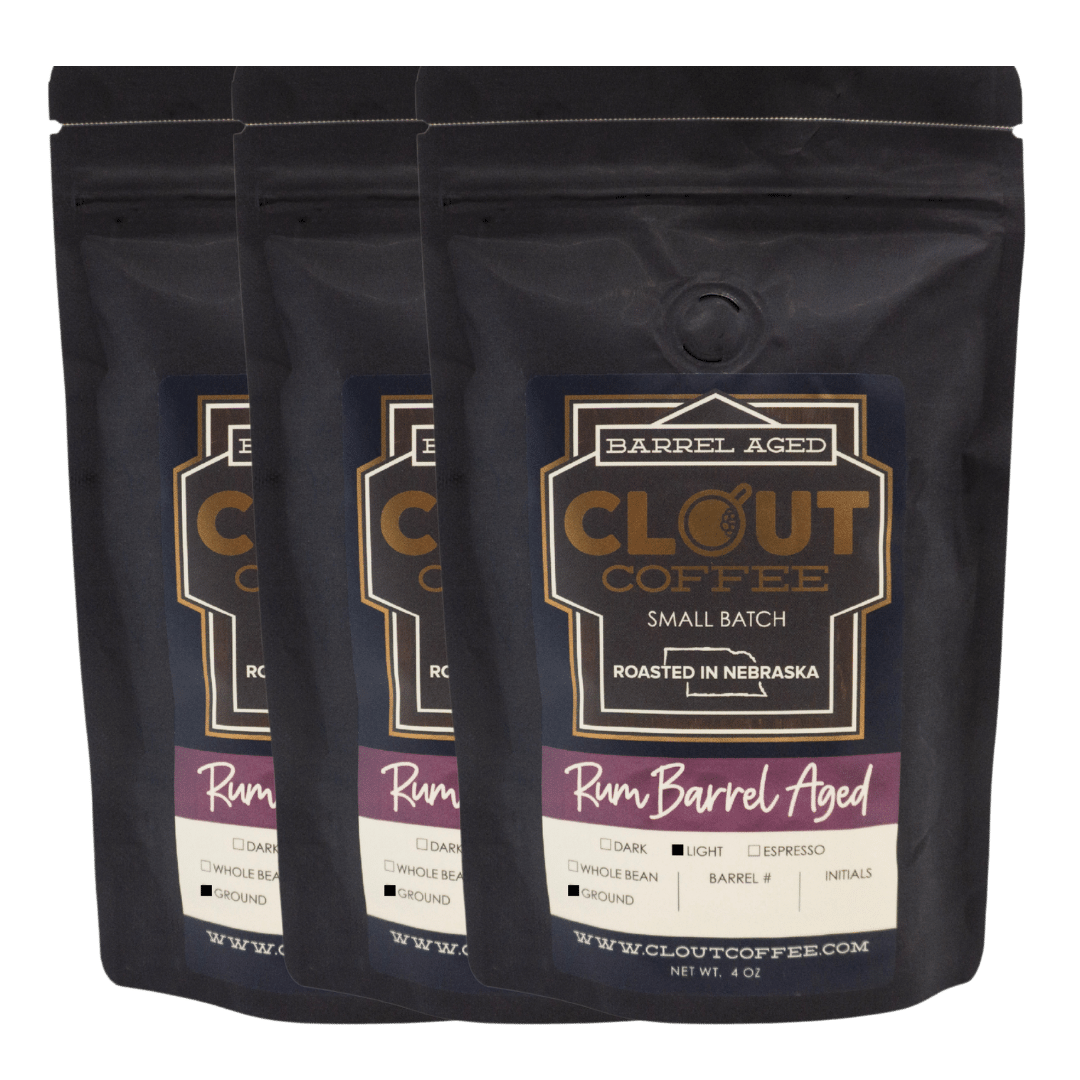 Rum Barrel Aged | Variety Sampler 4oz by Clout Coffee