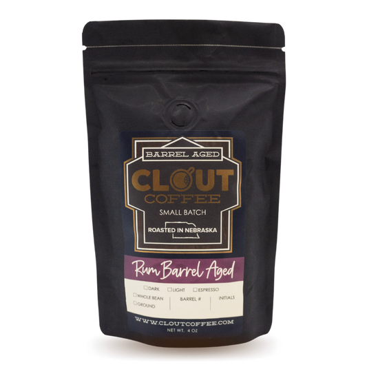 Rum Barrel Aged | Sample 4oz Bag by Clout Coffee