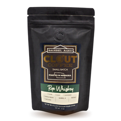 Rye Whiskey | Sample 4oz Bag by Clout Coffee