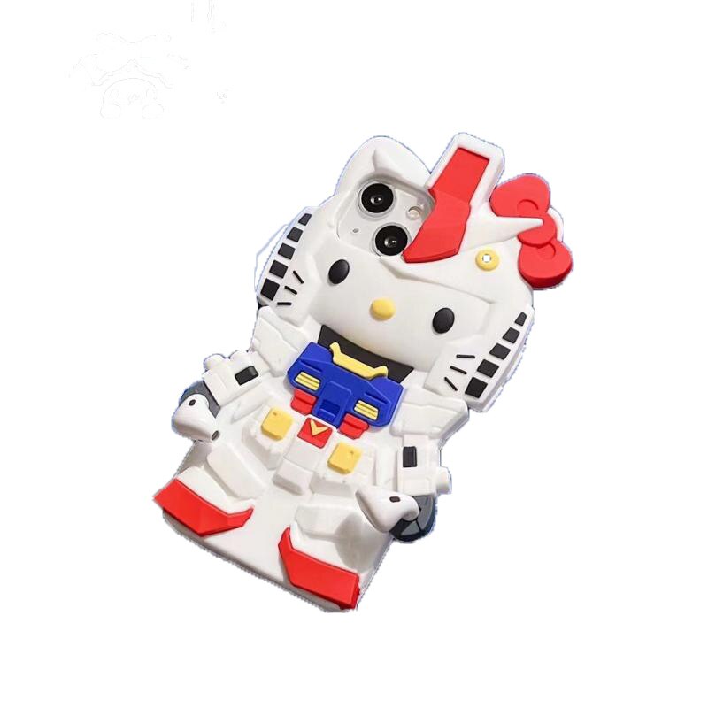 Hello Kitty Gundam iPhone Case by White Market