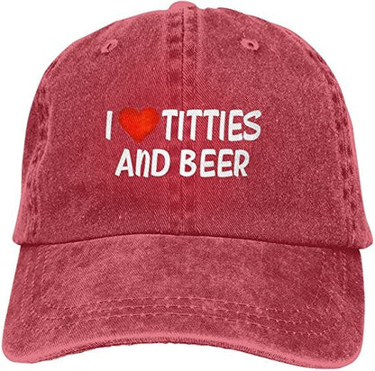 I Love Titties and Beer Hat by White Market